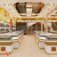 Thiết kế tiệm vàng Chị Hương tại Lào Cai 